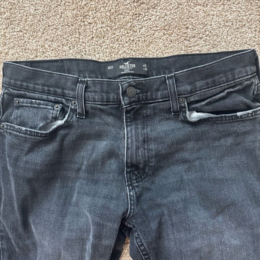 Hollister Grey Skinny Jeans - Picture 3 of 6